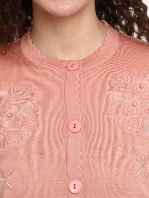 button up wool cardigan - 18687955 - Standard Image - 6