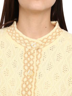 button up wool cardigan - 18687956 - Standard Image - 6
