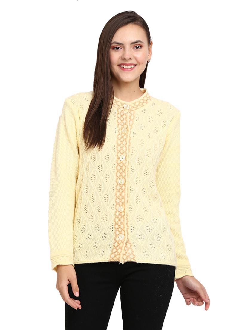 button up wool cardigan - 18687956 - Zoom Image - 1