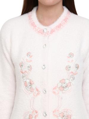 button up wool cardigan - 18687972 - Standard Image - 5