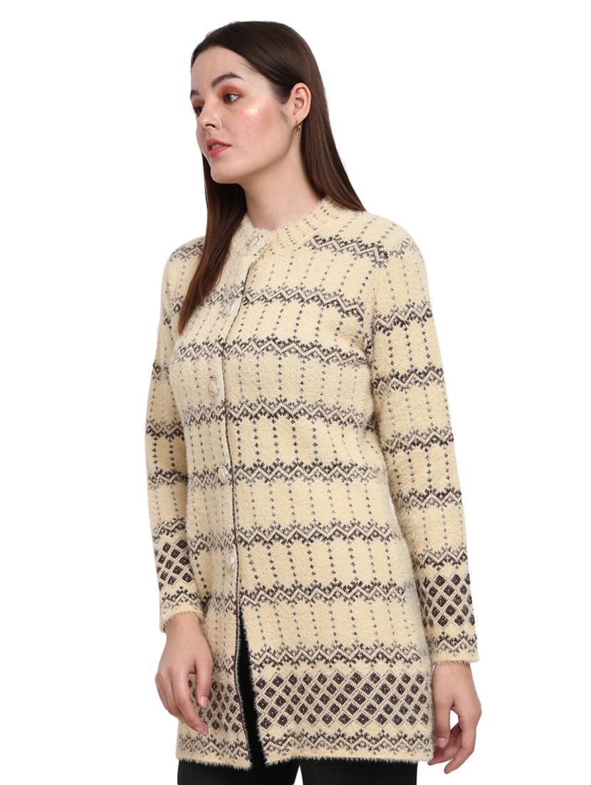 button up wool cardigan - 18688010 - Zoom Image - 2