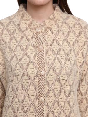 button up wool cardigan - 18688014 - Standard Image - 5