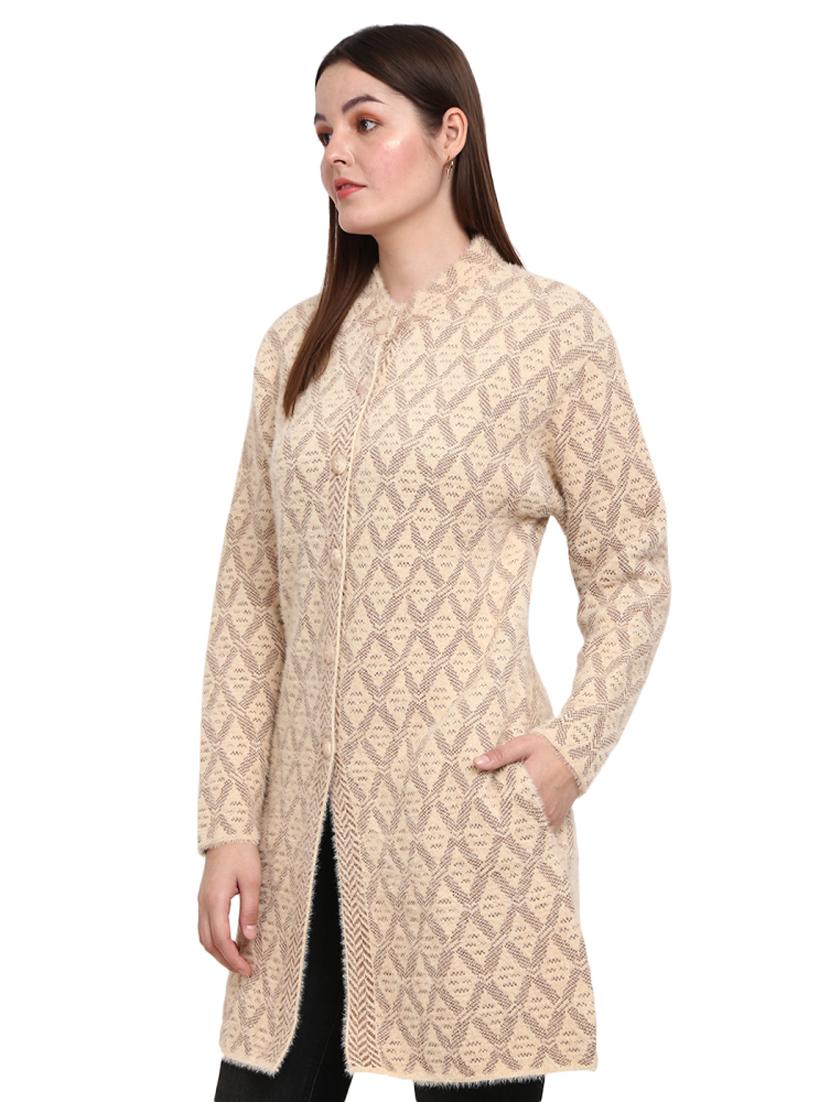 button up wool cardigan - 18688014 - Zoom Image - 2