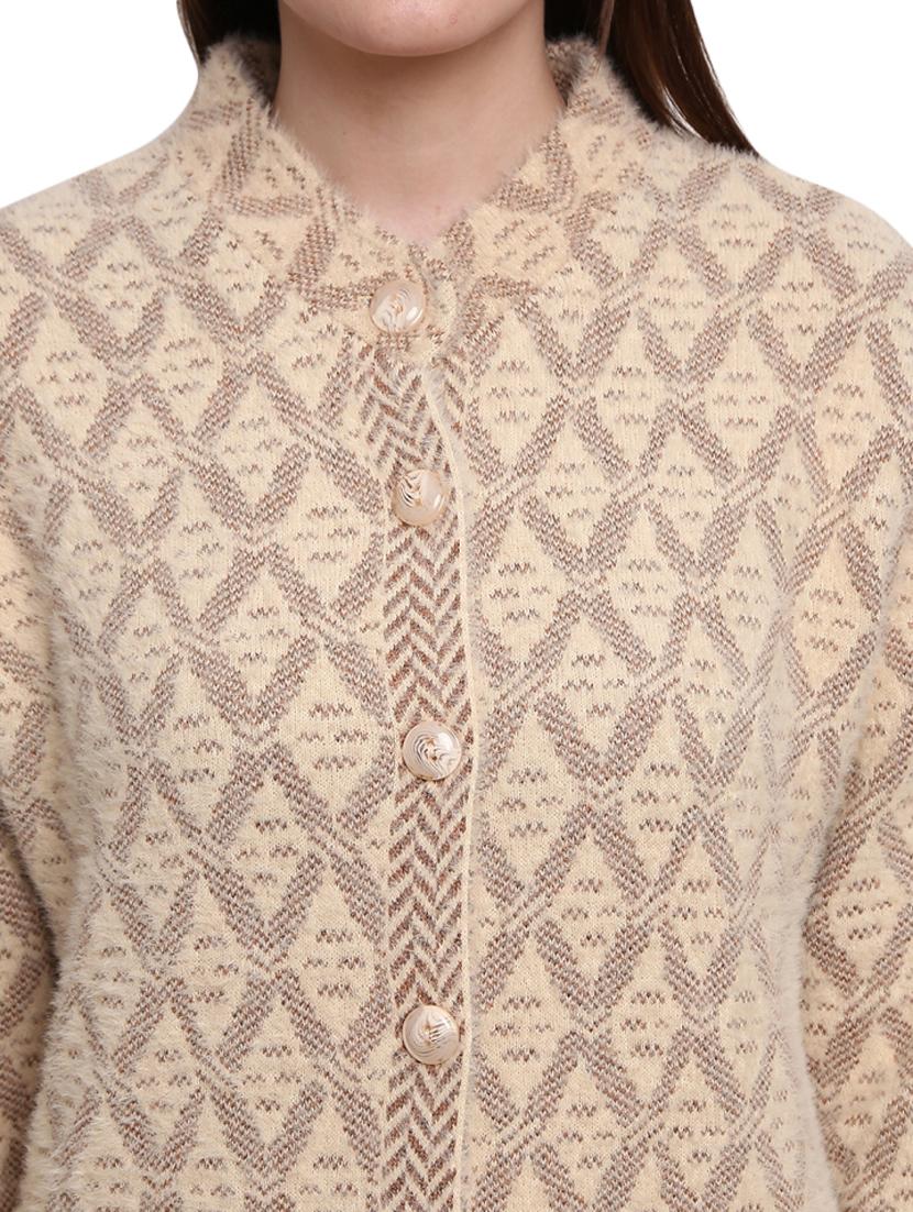button up wool cardigan - 18688014 - Zoom Image - 5