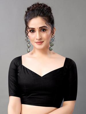 blue georgette printed saree with blouse - 18688641 - Standard Image - 4