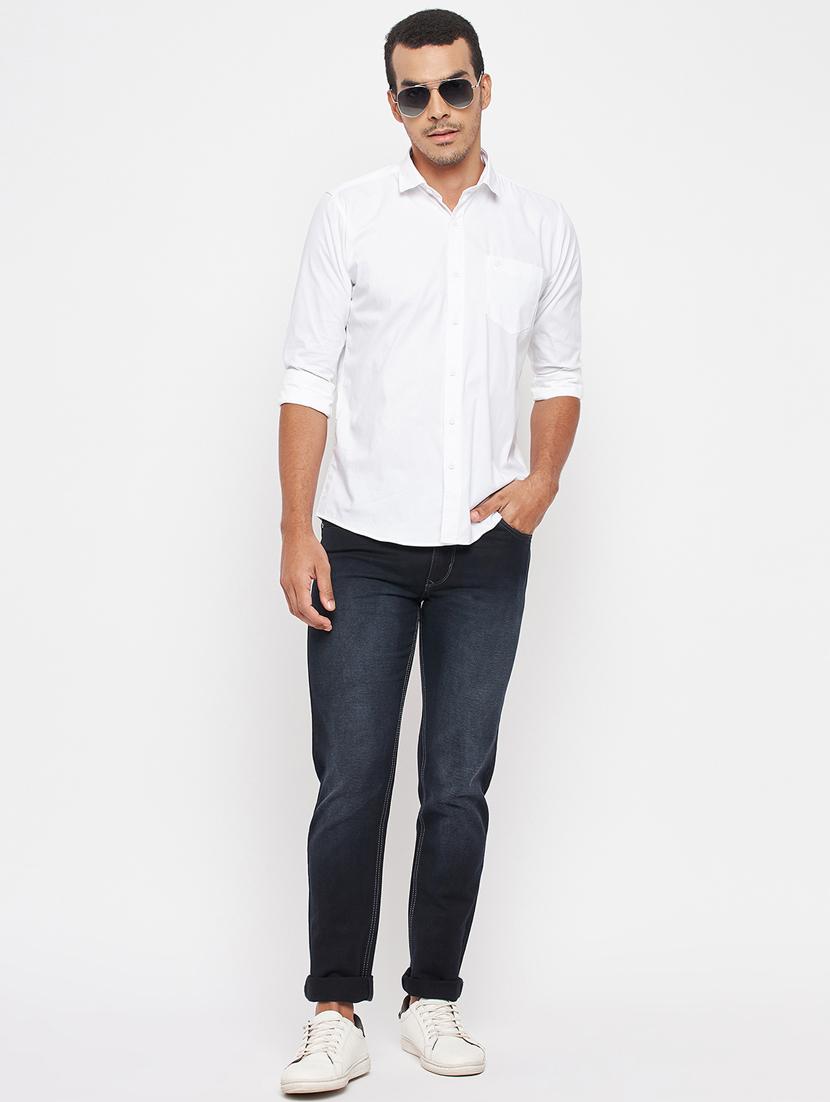 white cotton casual shirt - 18701151 - Zoom Image - 5