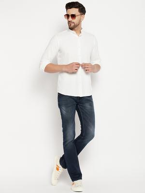 white cotton casual shirt - 18701193 - Standard Image - 5
