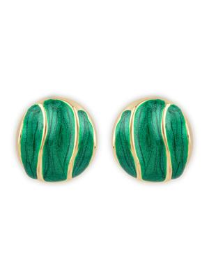 green brass studs earring - 18736170 - Standard Image - 2