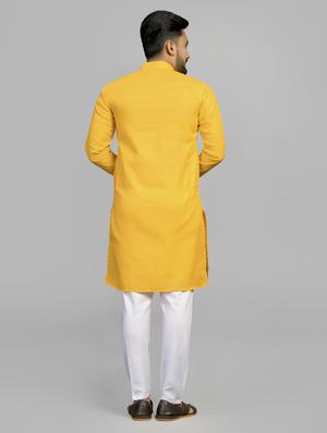 solid straight long kurta - 18736568 - Standard Image - 3