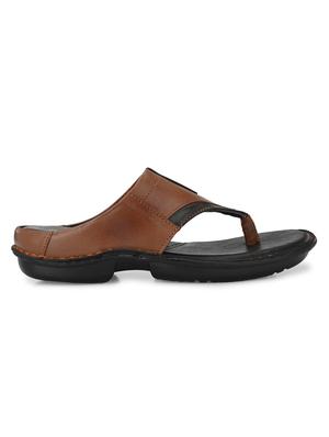 tan leather slip on slippers - 18736808 - Standard Image - 2