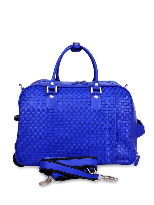 Bright blue duffel trolley bag - 21123 - Very Small Image - 1