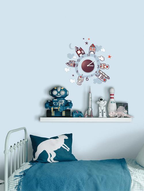 Houses Around a Clock Wall Sticker - 26899 - Very Small Image - 1