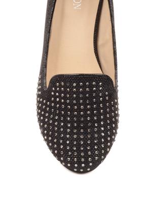 Studded Black Loafers - 27556 - Standard Image - 4