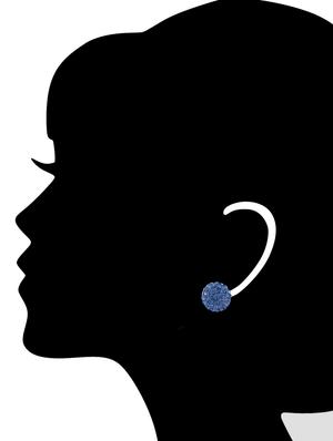 elegant blue round studs - 28283 - Standard Image - 2
