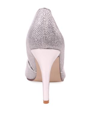 Stylish Silver Pumps - 28706 - Standard Image - 3
