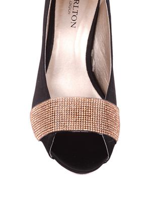 Elegant Black Peep Toes - 28707 - Standard Image - 6