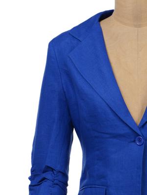 royal blue linen blazer - 35570 - Standard Image - 4
