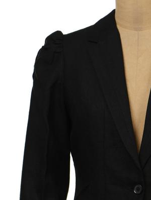 black full length sleeve blazer - 35576 - Standard Image - 4