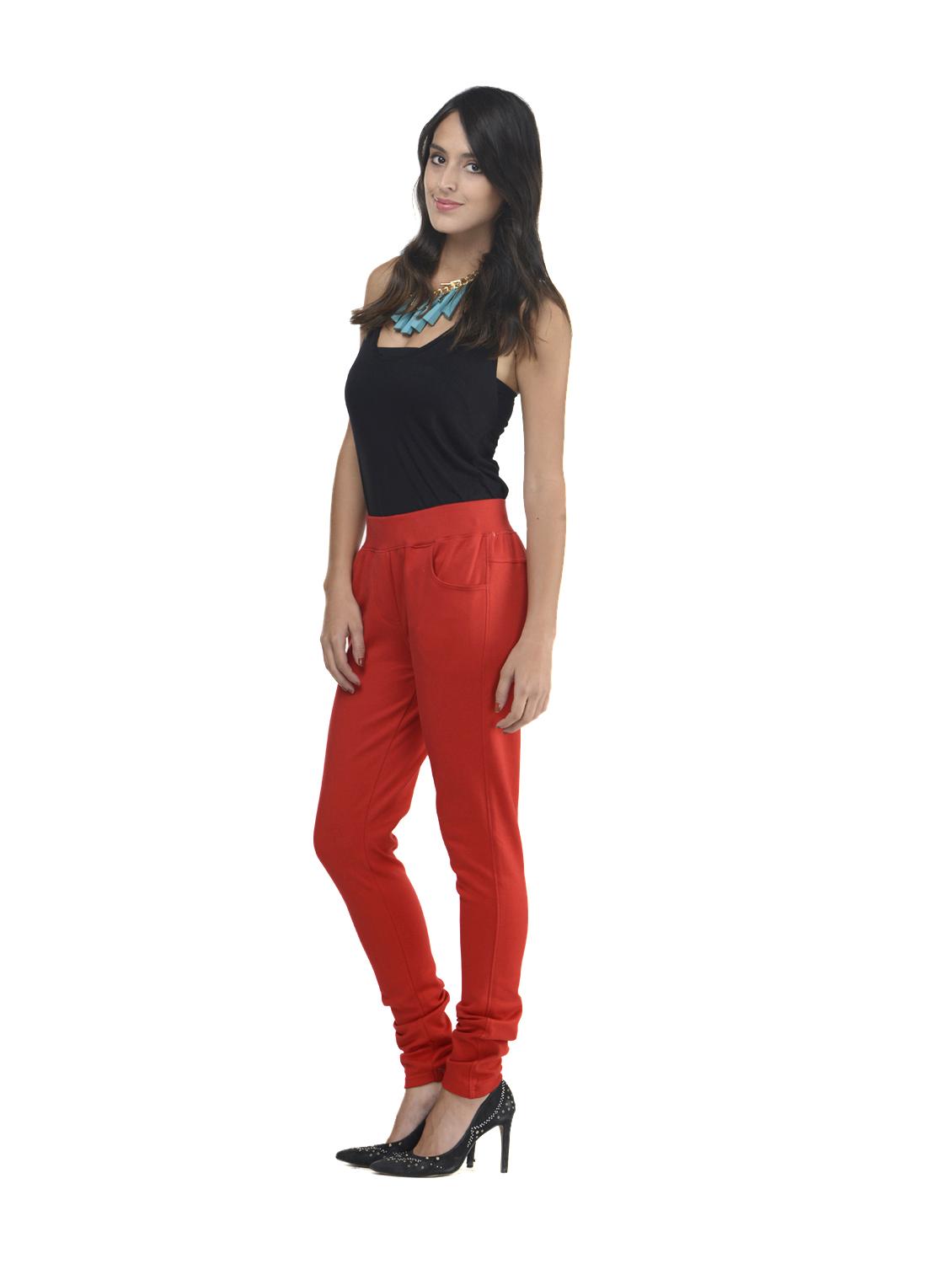 Trendy Red Jeggings - 40456 - Zoom Image - 4