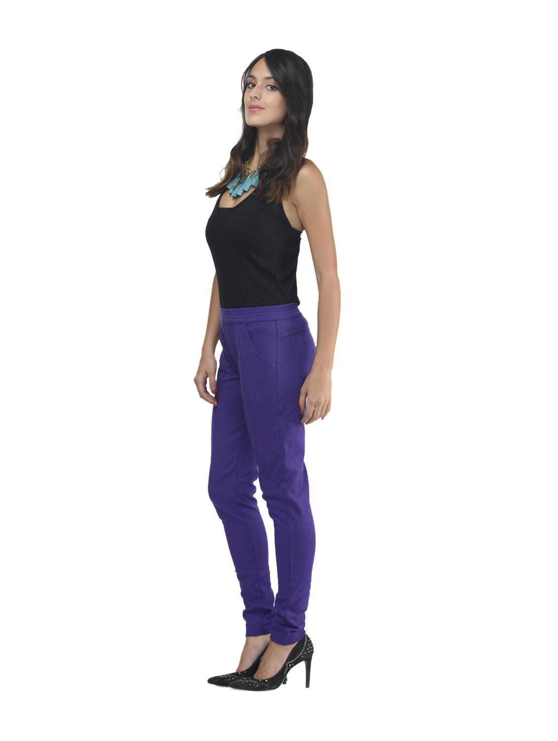 Stylish Purple Jeggings - 40462 - Zoom Image - 4