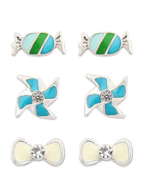 Assorted Set Of Three Adorable Studs - 44199 - Very Small Image - 1