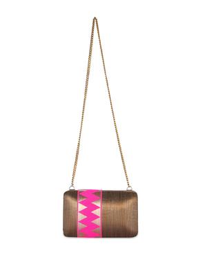Bronze & Pink Box Clutch - 44963 - Standard Image - 2