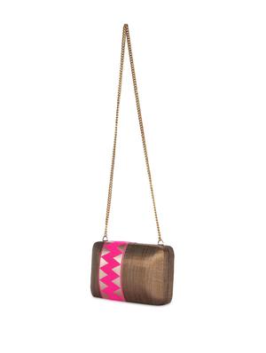 Bronze & Pink Box Clutch - 44963 - Standard Image - 6