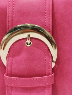 Pink Clutch with Bold Buckle - 46212 - Standard Image - 4