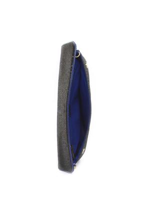 Black Sequin Clutch with Blue Piping - 47788 - Standard Image - 3