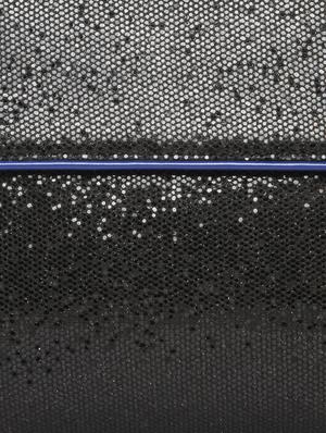 Black Sequin Clutch with Blue Piping - 47788 - Standard Image - 4