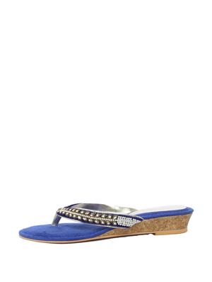 Pearl Lace Low Wedges - 47872 - Standard Image - 2