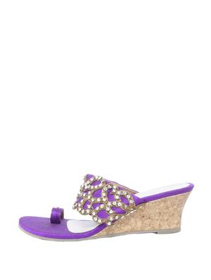 Antique Zari Work Wedges - 47877 - Standard Image - 2