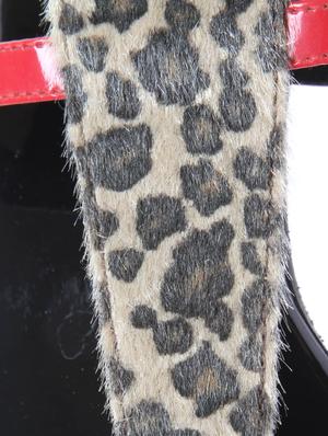 Animal Print with Gold Plate Thong Flats - 47899 - Standard Image - 5