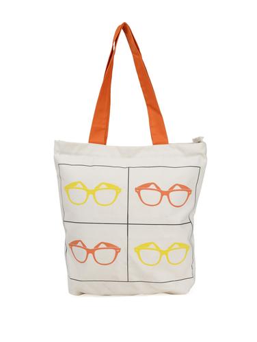 Stylish Sunglasses Print Canvas Tote - 48742 - Very Small Image - 1