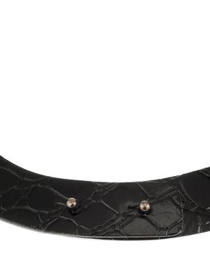 Leather Strap Neckpiece with Animal Print Pendant - 49601 - Standard Image - 3