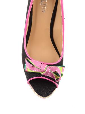 Peep-toe Wedges With Multi-coloured Sole - 50220 - Standard Image - 4