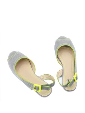 grey and yellow peep toes - 50966 - Standard Image - 4