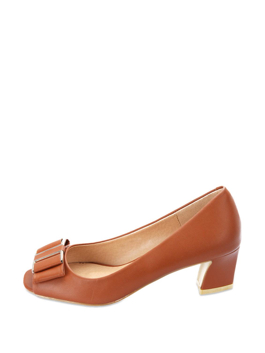 Classic Brown Peep Toes - 50996 - Zoom Image - 2