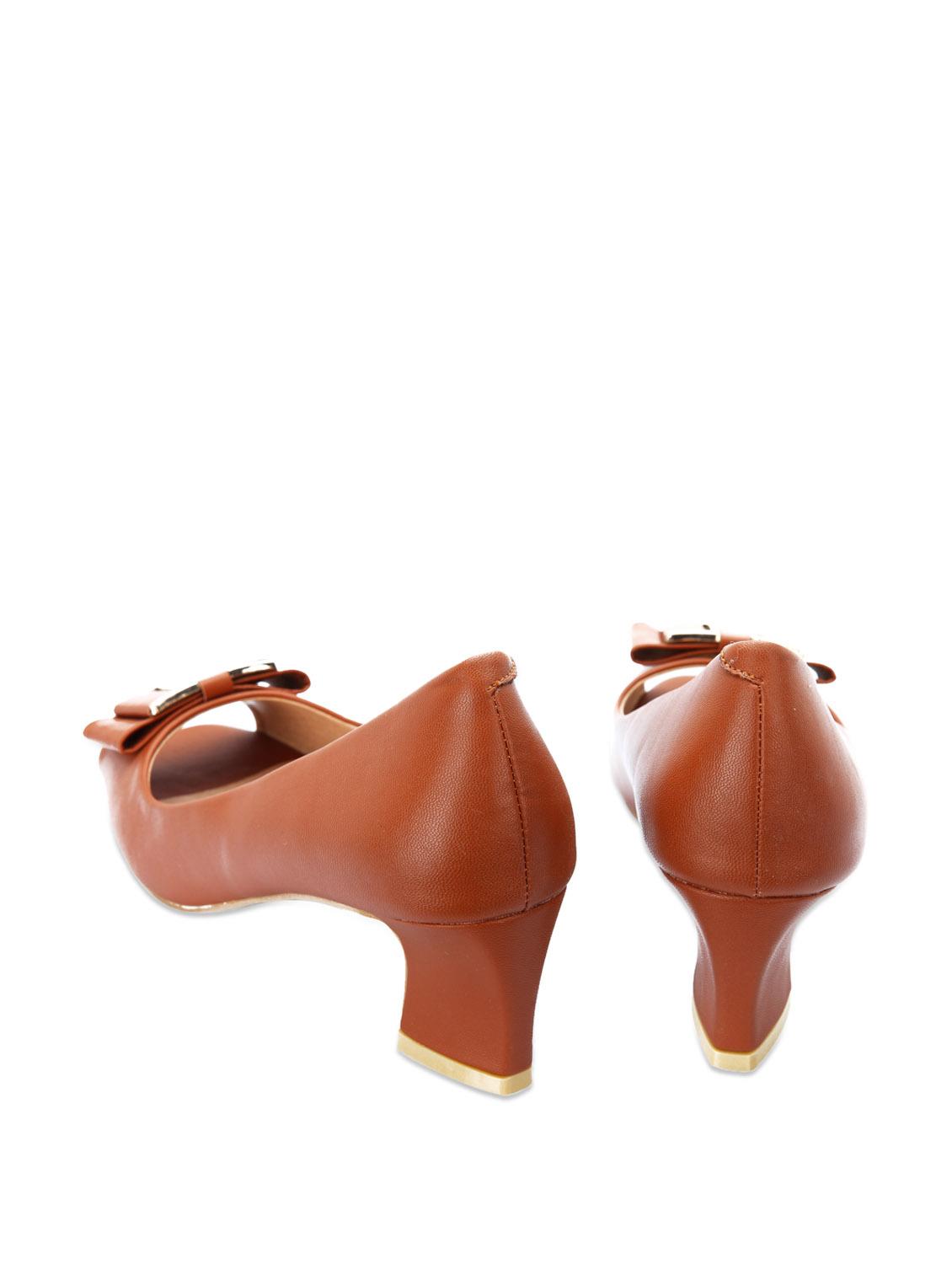 Classic Brown Peep Toes - 50996 - Zoom Image - 3