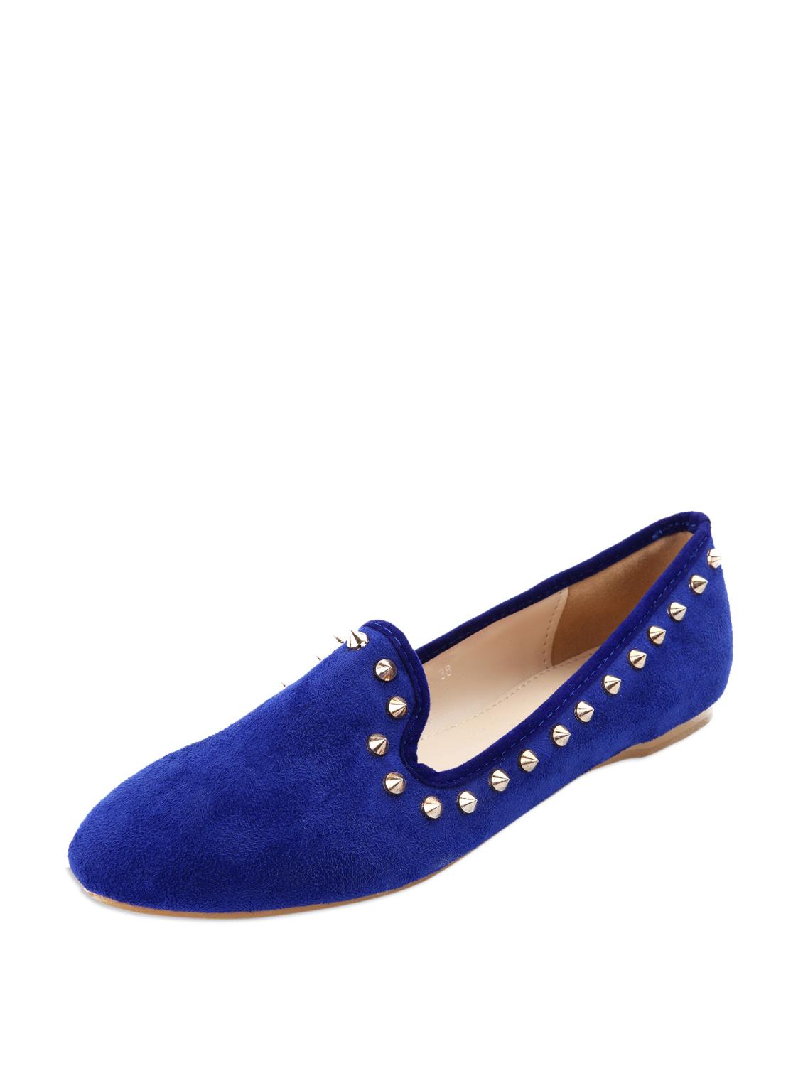 Rivetted Royal Blue Loafers - 51002 - Zoom Image - 1