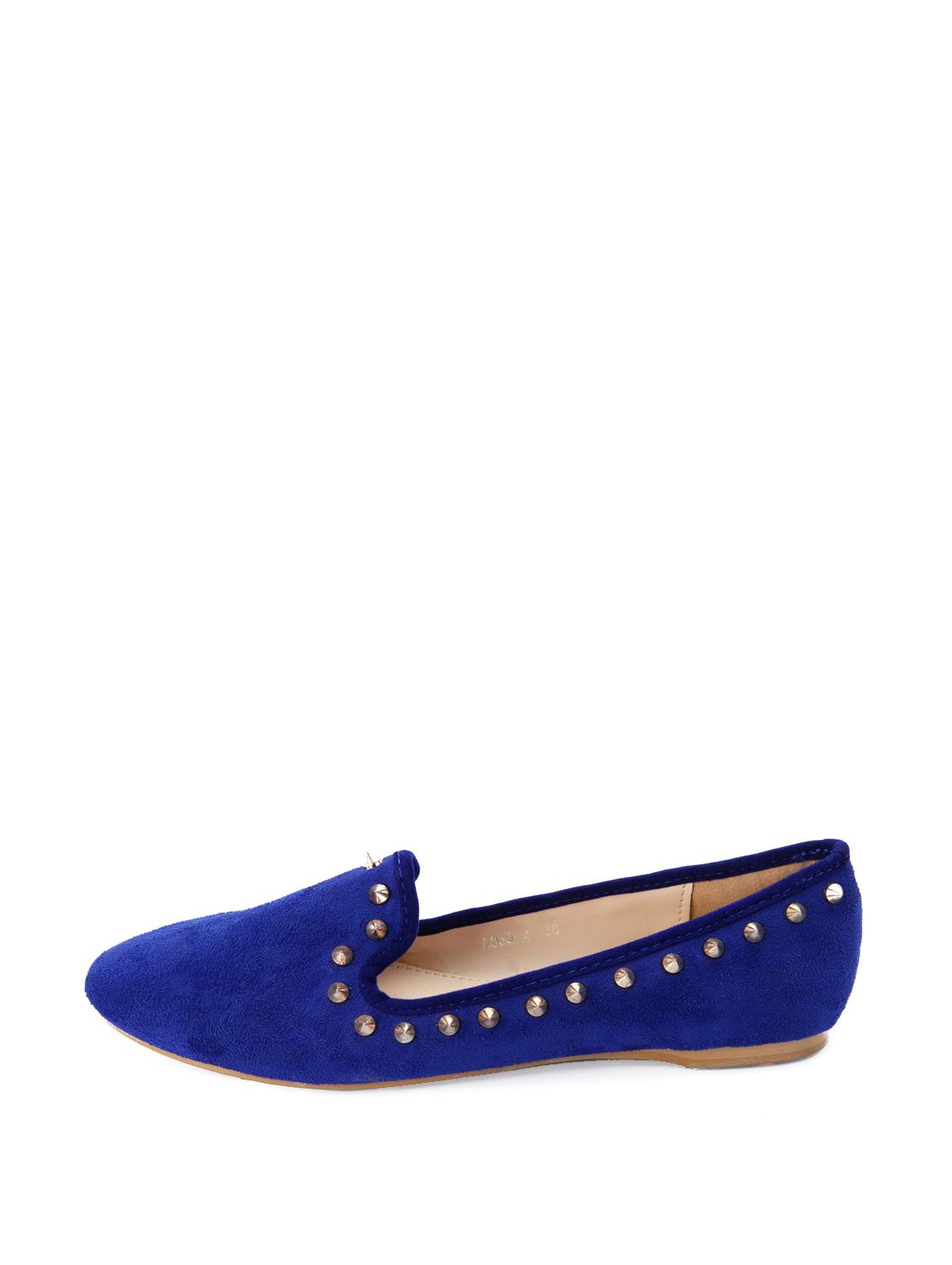 Rivetted Royal Blue Loafers - 51002 - Zoom Image - 2