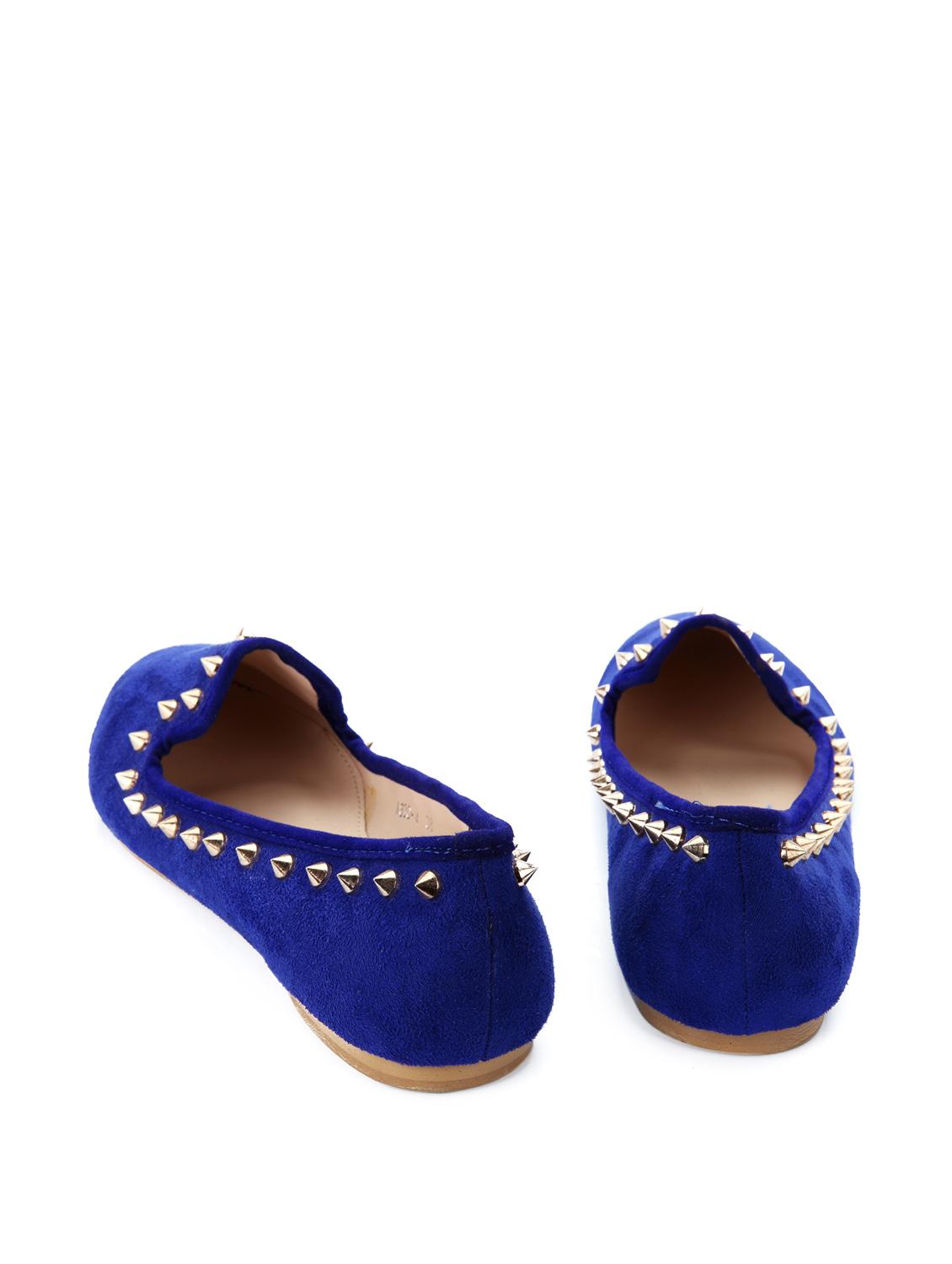 Rivetted Royal Blue Loafers - 51002 - Zoom Image - 3
