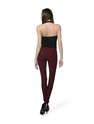 Stylish Red & Black Printed Tights - 51230 - Standard Image - 4