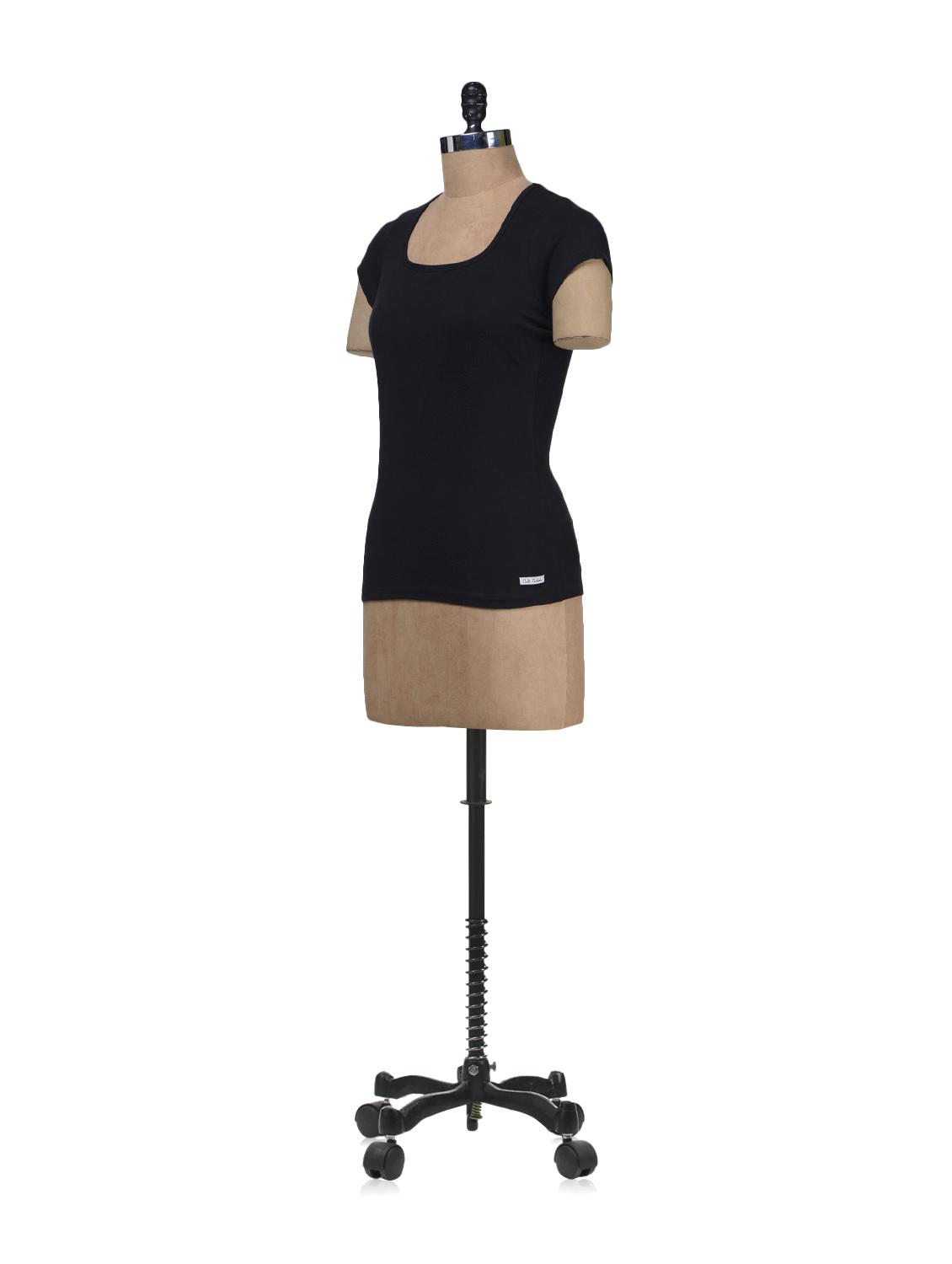 Obviously Box Neck Basic Tee - 52612 - Zoom Image - 2