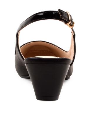 Black Court Shoes - 57617 - Standard Image - 3