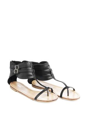 Black Stappy Sandal - 60223 - Standard Image - 3