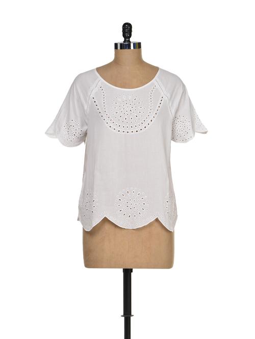 Snow White Cotton Top - 61796 - Very Small Image - 1