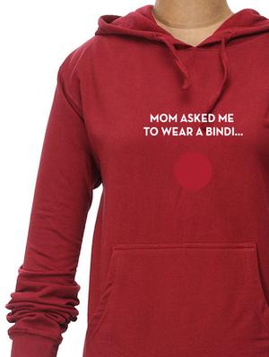 catchy phrase red hooded sweatshirt - 62453 - Standard Image - 4