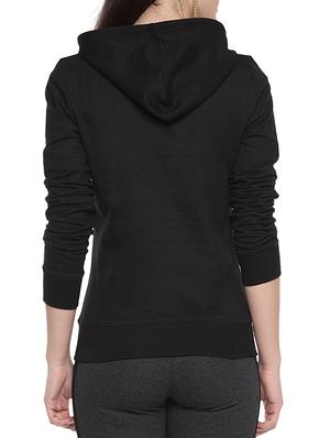 front pocket hooded slogan sweatshirt - 62479 - Standard Image - 3