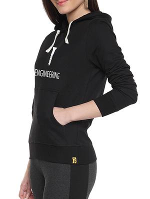 hooded neck printed sweatshirt - 62526 - Standard Image - 2